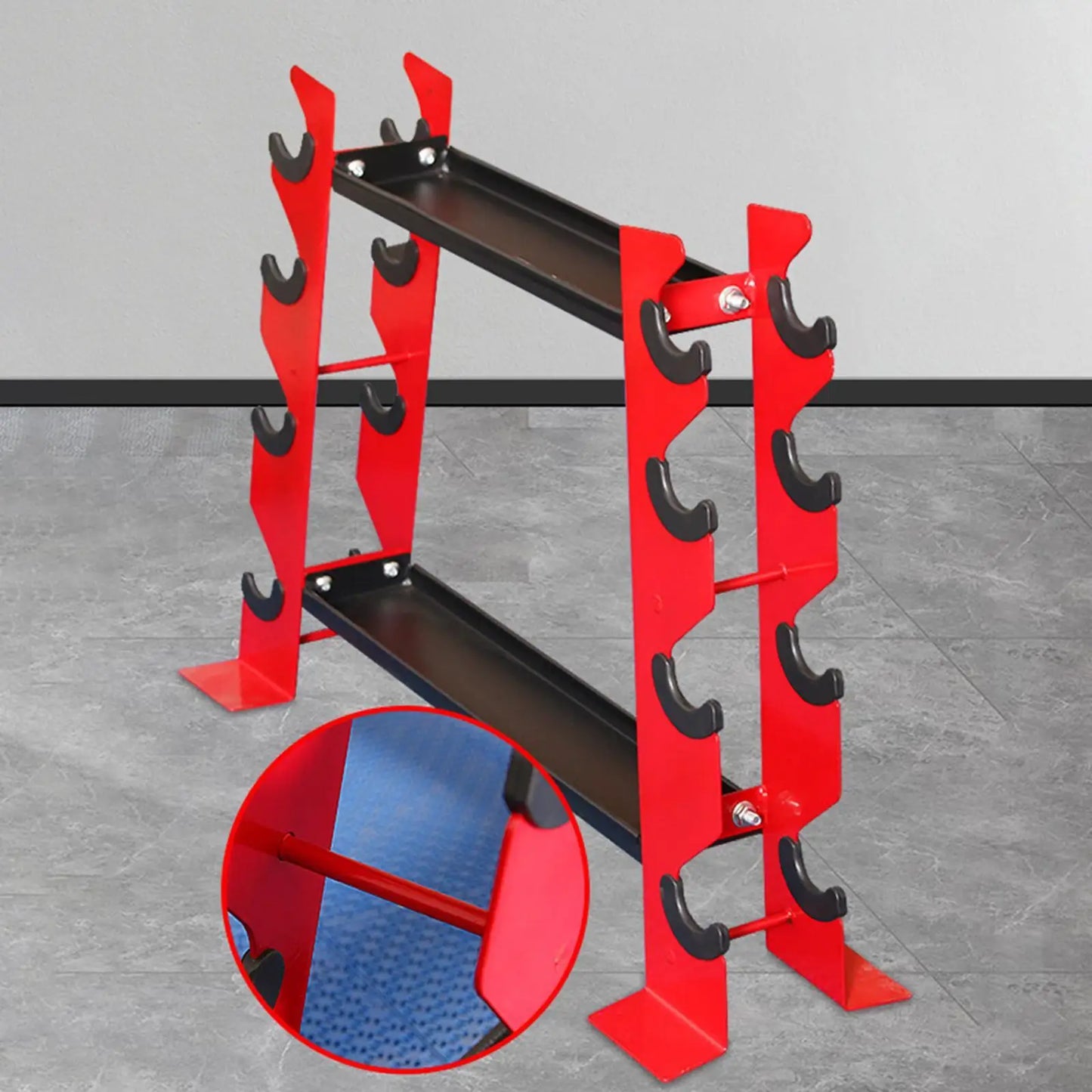 NNEOBA 4 Tier Dumbbell Rack for Home Gym