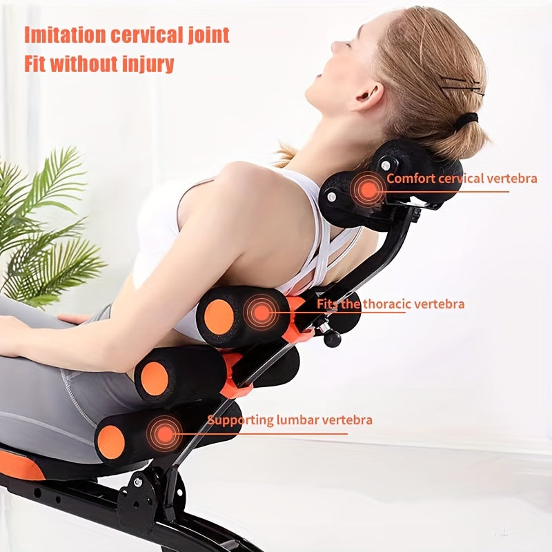 NNETM 6-in-1 Home Gym Ab Crunch Leg Bench