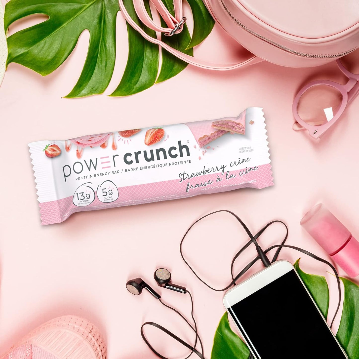 Power Crunch – Protein Bar – Strawberry Crème – 12 Pack