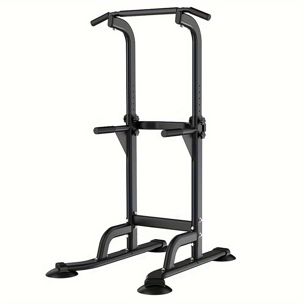NNETM Foldable 10-Level Pull Up Tower – Pull Up Bar & Push Knee Raise Station(Black)
