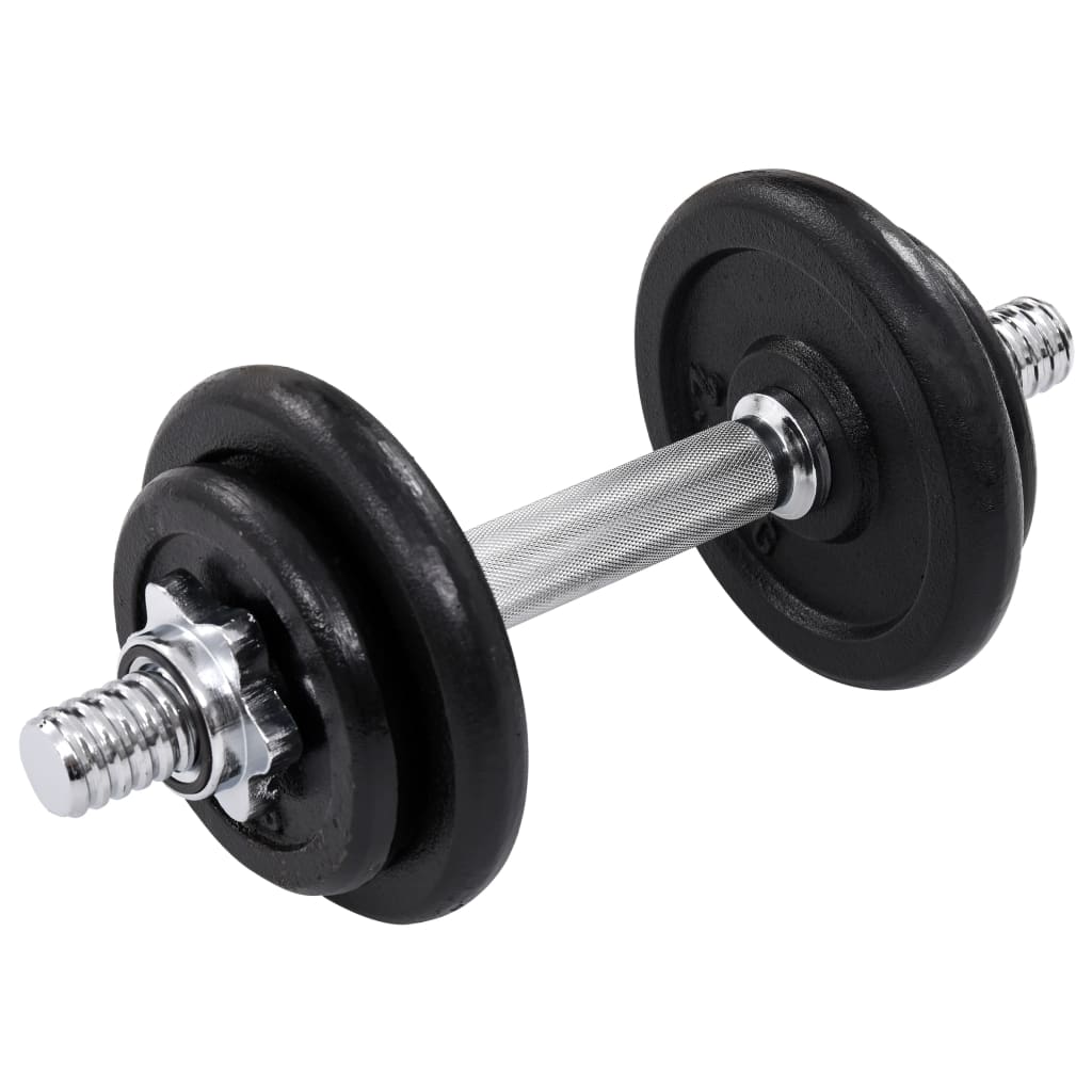 NNEVL 15 Piece Dumbbell set 20 kg Cast Iron