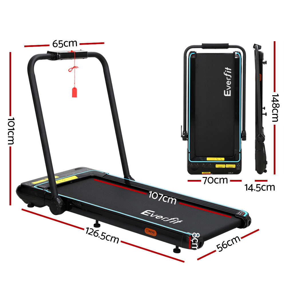 NNEDSZ Treadmill Electric Walking Pad Under Desk Home Gym Fitness 420mm Remote