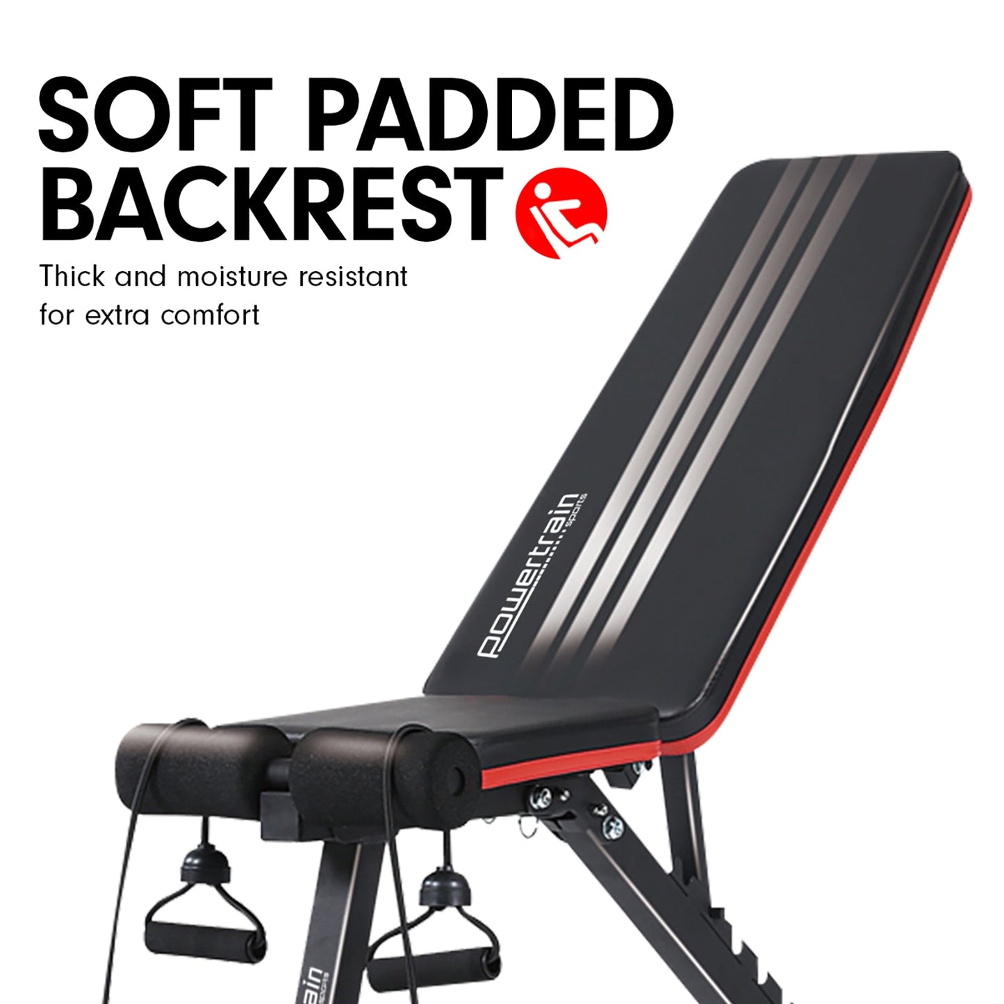 NNEDPE Powertrain Adjustable Incline Decline Exercise Bench Resistance Bands