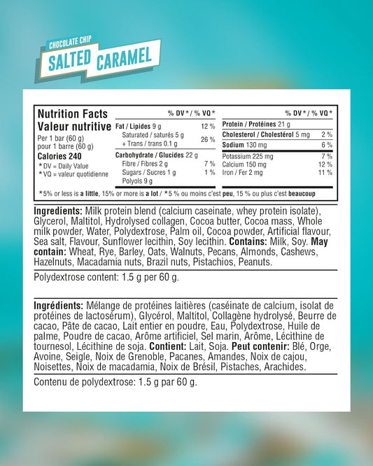 Grenade – Protein Bar – Chocolate Chip Salted Caramel – 12 x 60 g