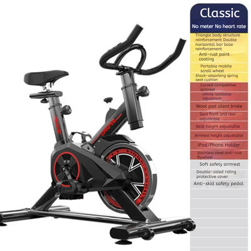 NNEOBA Silent Spinning Bike for Home Fitness
