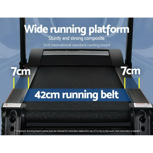 NNEDSZ Electric Treadmill 420mm 18kmh Home Gym Exercise Machine Fitness Equipment Physical