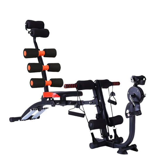 NNETM 6-in-1 Home Gym Ab Crunch Leg Bench